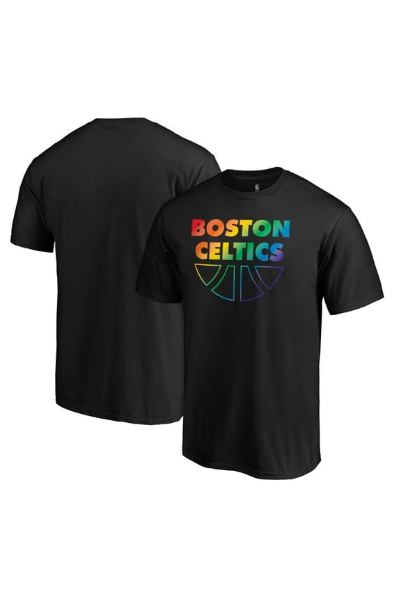 Men's Black Boston Celtics Team Pride Wordmark T-Shirt