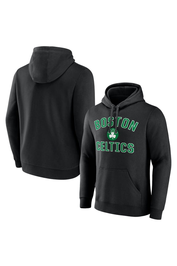 Men's Black Boston Celtics Victory Arch Pullover Hoodie