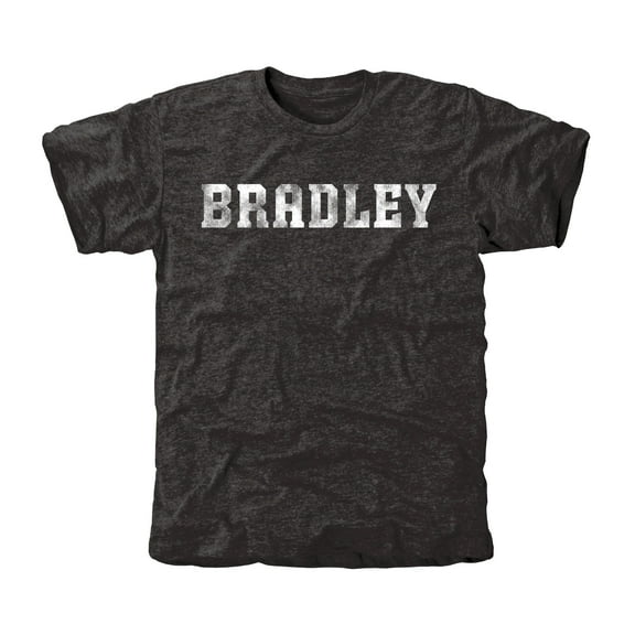 Men's Black Bradley Braves Classic Wordmark Tri-Blend T-Shirt