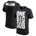thumbnail image 1 of Men's Black Braun Strowman One Big SOB T-Shirt, 1 of 3