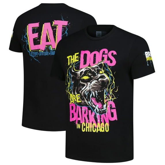 Men's Black Bron Breakker The Dogs Are Barking in Chicago T-Shirt