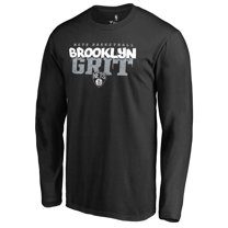 Men's Black Brooklyn Nets Street Grit Hometown Collection Long Sleeve T-Shirt