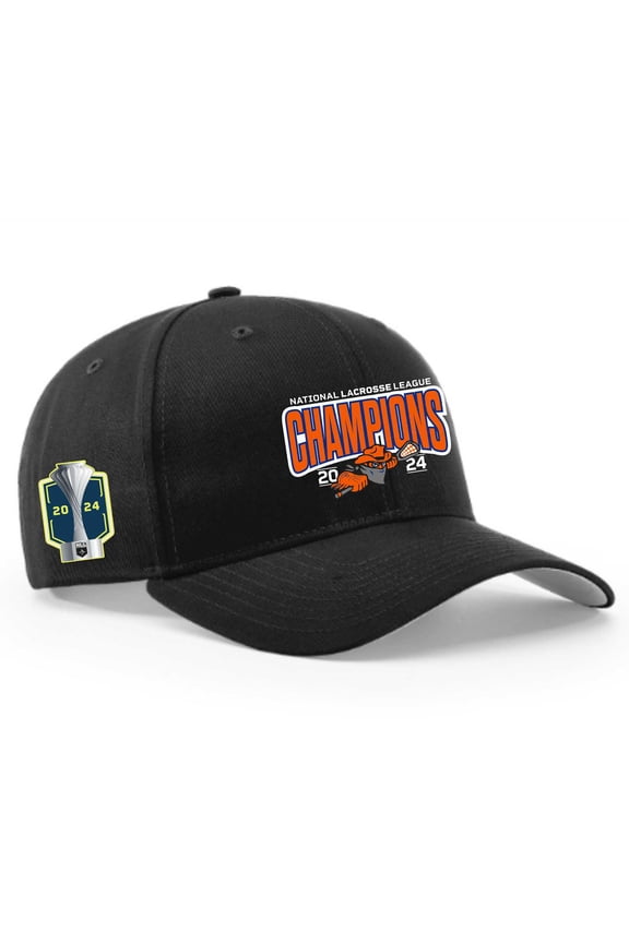 Men's Black Buffalo Bandits 2024 NLL Cup Champions Adjustable Hat