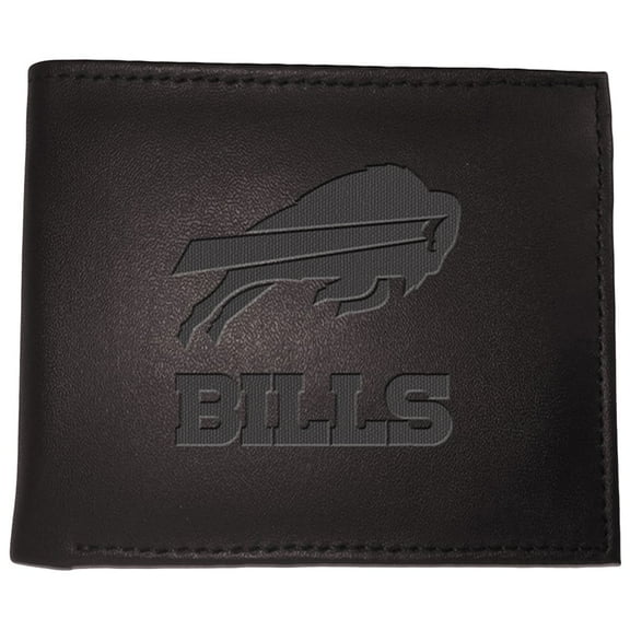 Men's Black Buffalo Bills Hybrid Bi-Fold Wallet