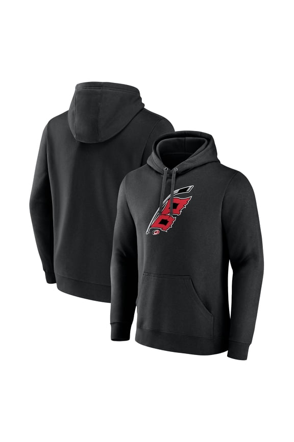Men's Black Carolina Hurricanes Alternate Logo Pullover Hoodie