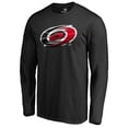 thumbnail image 1 of Men's Black Carolina Hurricanes Midnight Mascot Long Sleeve T-Shirt, 1 of 3