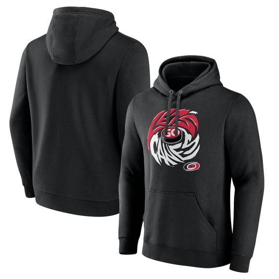 Men's Black Carolina Hurricanes Native Pullover Hoodie