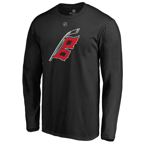 Men's Black Carolina Hurricanes Team Alternate Long Sleeve T-Shirt