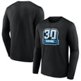 thumbnail image 1 of Men's Black Carolina Panthers 30th Anniversary Long Sleeve T-Shirt, 1 of 3
