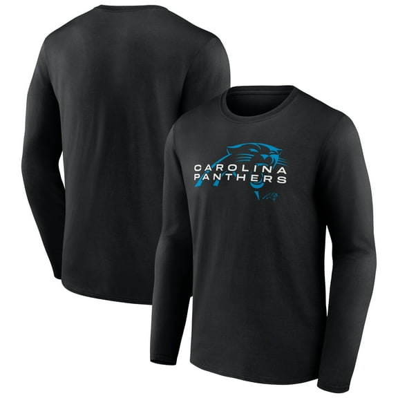 Men's Black Carolina Panthers Advance to Victory Long Sleeve T-Shirt