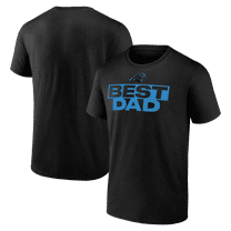 Men's Black Carolina Panthers Greatest Dad T-Shirt