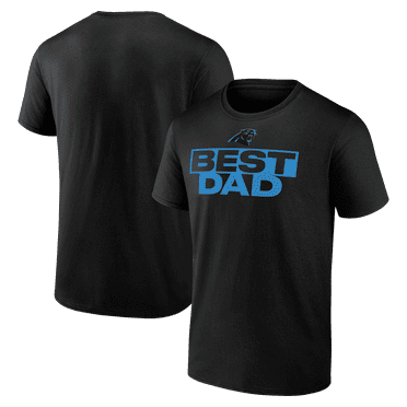 Men's Black Carolina Panthers Greatest Dad T-Shirt