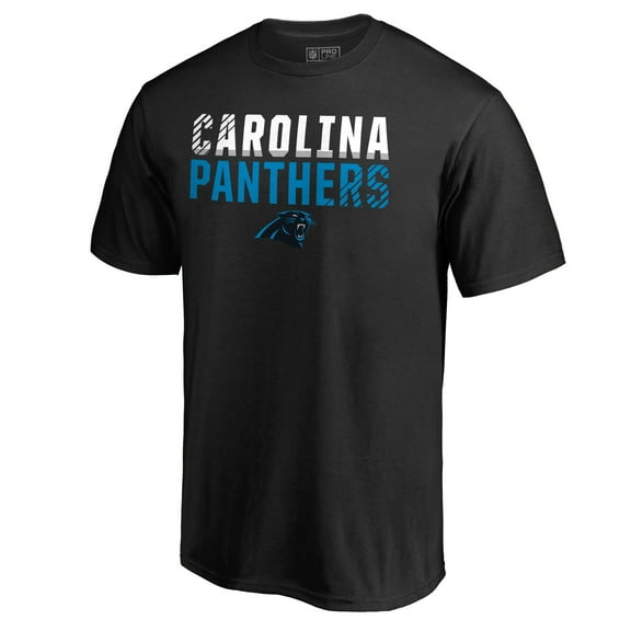 Men's Black Carolina Panthers Iconic Collection Fade Out T-Shirt