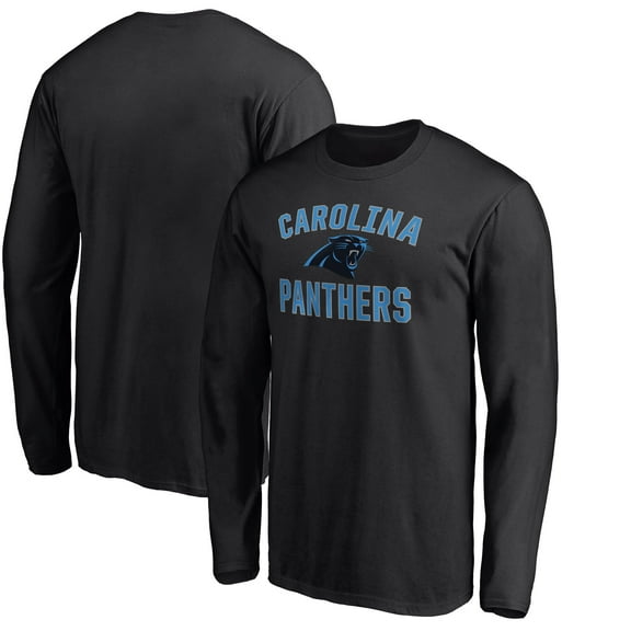 Men's Black Carolina Panthers Victory Arch Long Sleeve T-Shirt