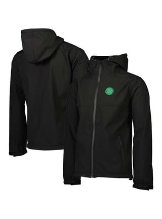 Men's Boston Celtics JH Design Black Big & Tall All Wool Jacket with  Leather Logo