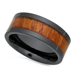 QALO Men's Classic Ultra-Durable Silicone Ring, Black, Size 12