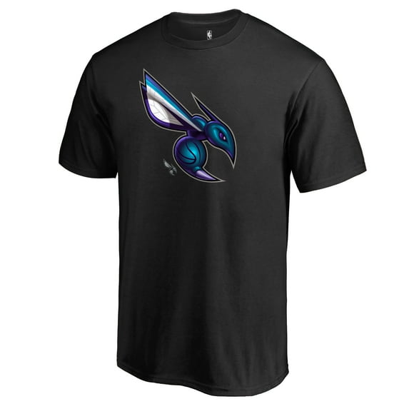 Men's Black Charlotte Hornets Midnight Mascot T-Shirt