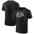 thumbnail image 1 of Men's Black Chicago Blackhawks Iced Out T-Shirt, 1 of 3