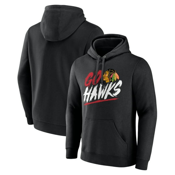 Men's Black Chicago Blackhawks Proclamation Pullover Hoodie