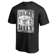 Mens Black Chicago Bulls Court Vision T-Shirt