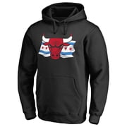 Mens Black Chicago Bulls Hometown Collection Chicago Flag Pullover Hoodie