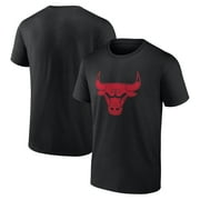 Mens Black Chicago Bulls Taylor Team Logo T-Shirt