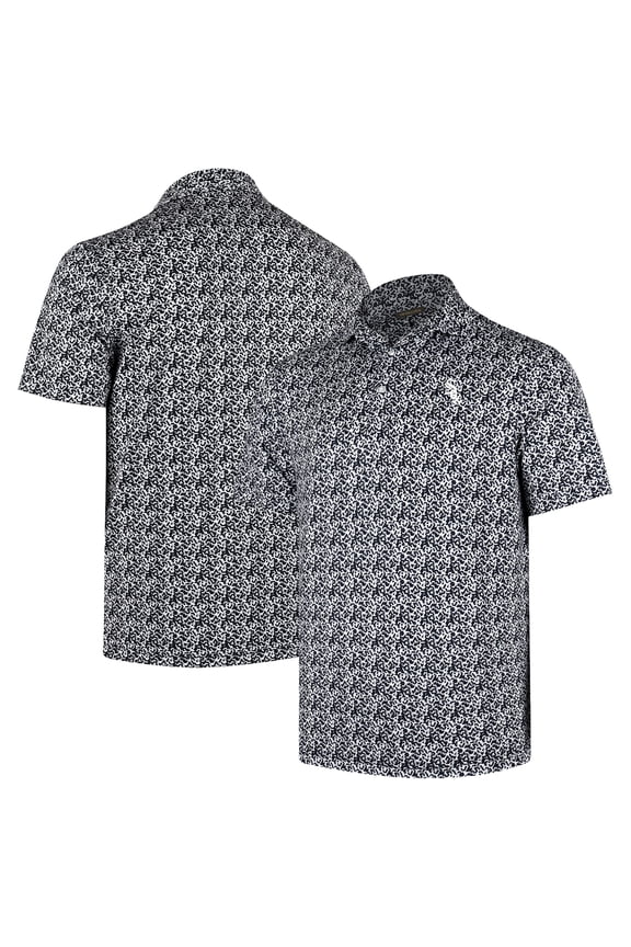 Men's Black Chicago White Sox 4K Tri-Blend Polo