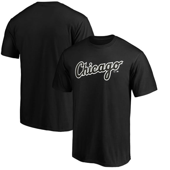 Men's Black Chicago White Sox Official Team Logo T-Shirt