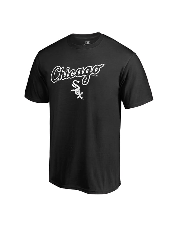 Men's Black Chicago White Sox Team Lockup T-Shirt