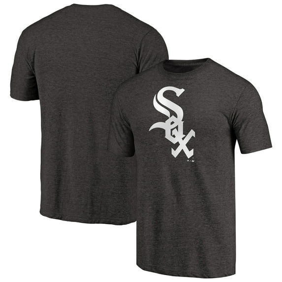 Men's Black Chicago White Sox Team Wordmark Tri-Blend T-Shirt