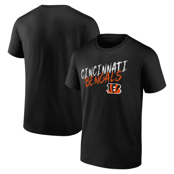 Men's Black Cincinnati Bengals Hustle T-Shirt