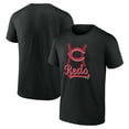 thumbnail image 1 of Men's Black Cincinnati Reds Fastball T-Shirt, 1 of 3