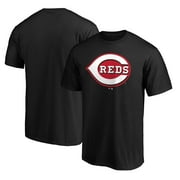 MLB Men's Fanatics Black Cincinnati Reds Official Logo T-Shirt