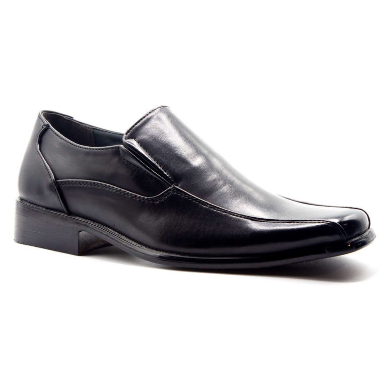 Royal Men’s Black Slip On Dress Shoes Loafers Square Toe Size 42 / US 9 Men Fashion Comfort Classic Square Toe Slip On Loafers  main image 4