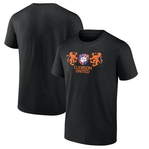Men's Black Clemson Tigers Soccer Crest T-Shirt