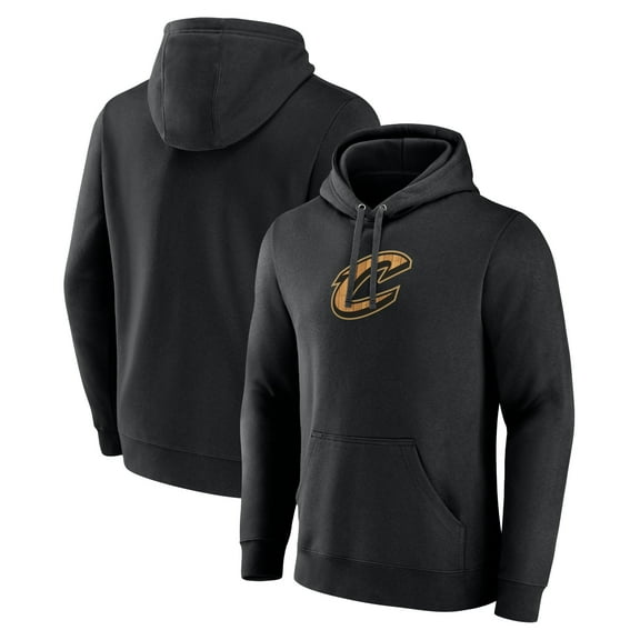 Men's Black Cleveland Cavaliers Hardwood Logo Pullover Hoodie