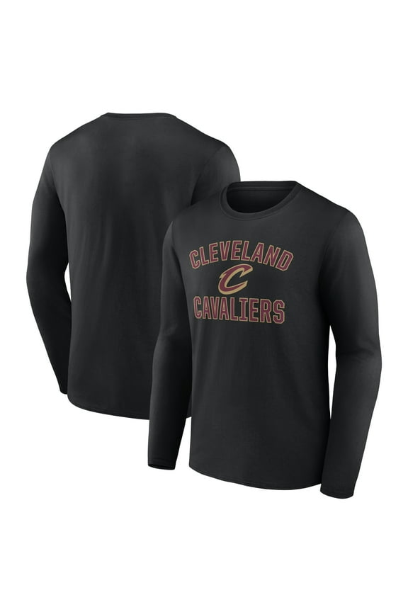 Men's Black Cleveland Cavaliers Victory Arch Team Long Sleeve T-Shirt