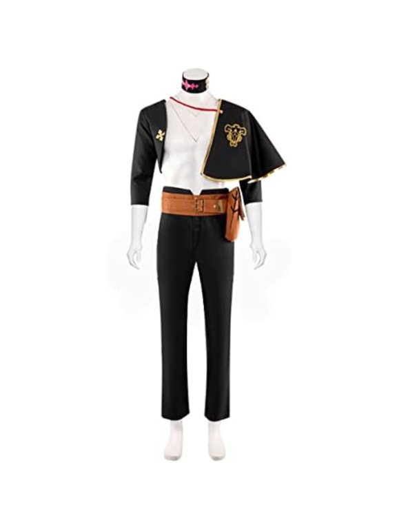 Men's Black Clover Asta Cloth Asta Jacket Cloak Pants Knight Outfits