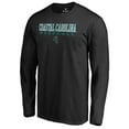 thumbnail image 1 of Men's Black Coastal Carolina Chanticleers Team Unity Baseball Long Sleeve T-Shirt, 1 of 3