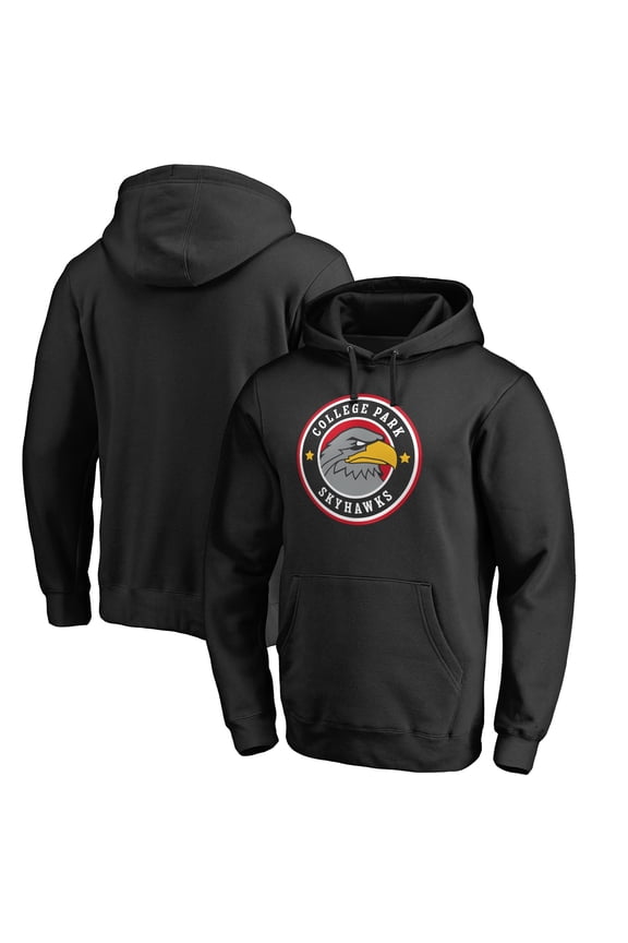 Men's Black College Park Skyhawks Primary Logo Pullover Hoodie