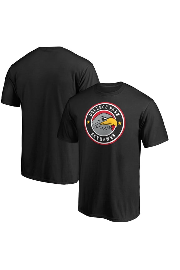Men's Black College Park Skyhawks Primary Logo T-Shirt
