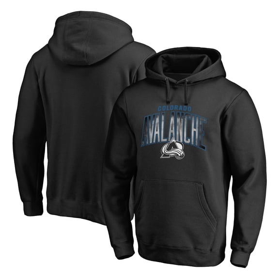 Men's Black Colorado Avalanche Arch Smoke Pullover Hoodie