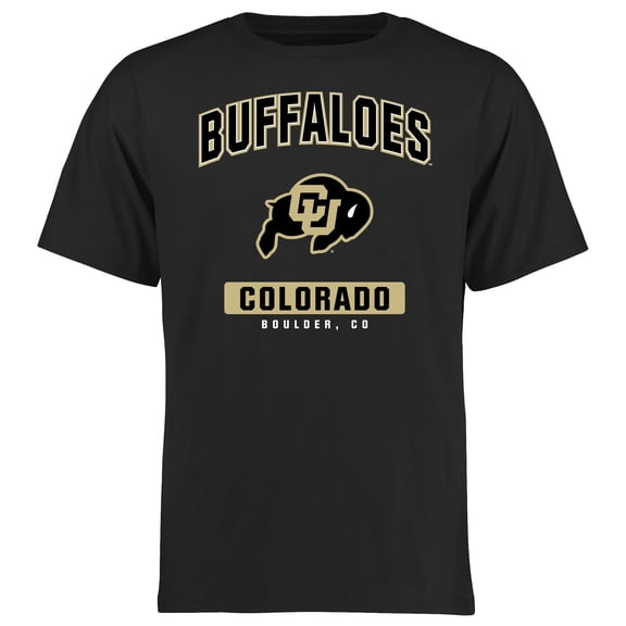 Men's Black Colorado Buffaloes Campus Icon T-Shirt