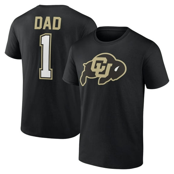Men's Black Colorado Buffaloes Father's Day #1 Dad T-Shirt