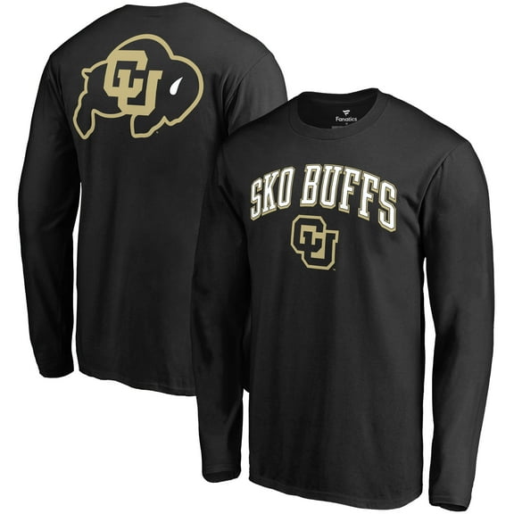 Men's Black Colorado Buffaloes SKO BUFFS Long Sleeve T-Shirt