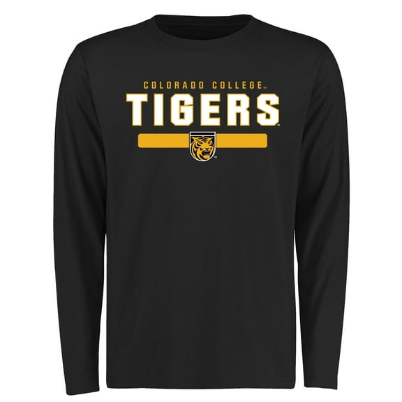 Men's Black Colorado College Tigers Team Strong Long Sleeve T-Shirt