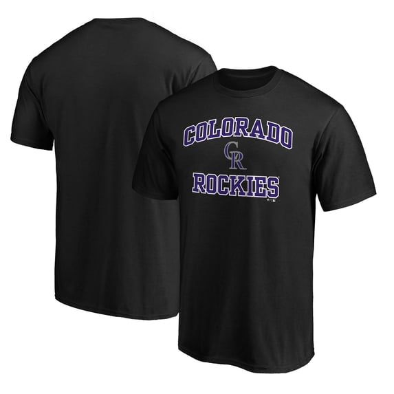 Men's Black Colorado Rockies Heart & Soul T-Shirt