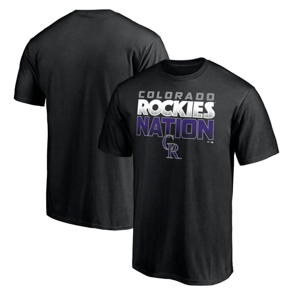Men's Black Colorado Rockies Rockies Nation T-Shirt