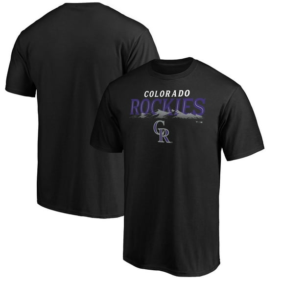 Men's Black Colorado Rockies Team Adrenaline T-Shirt