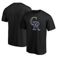thumbnail image 1 of Men's Fanatics Black Colorado Rockies Official Logo T-Shirt, 1 of 3